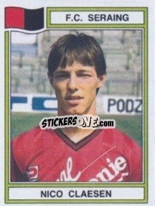 Cromo Nico Claesen - Football Belgium 1983-1984 - Panini