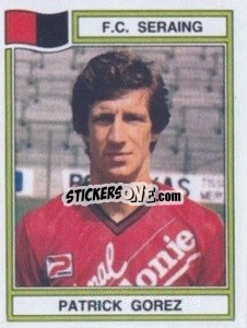 Cromo Patrick Gorez - Football Belgium 1983-1984 - Panini