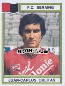 Sticker Jean-Carlos Oblitas - Football Belgium 1983-1984 - Panini