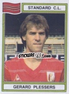 Sticker Gerard Plessers - Football Belgium 1983-1984 - Panini