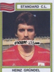 Sticker Heinz Grundel - Football Belgium 1983-1984 - Panini