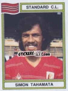 Sticker Simon Tahamata - Football Belgium 1983-1984 - Panini