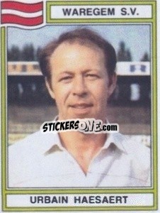 Sticker Urbain Haesaert - Football Belgium 1983-1984 - Panini
