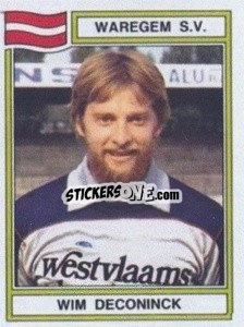 Cromo Wim Deconinck - Football Belgium 1983-1984 - Panini