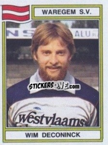 Figurina Wim Deconinck - Football Belgium 1983-1984 - Panini