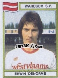 Sticker Erwin Denorme - Football Belgium 1983-1984 - Panini