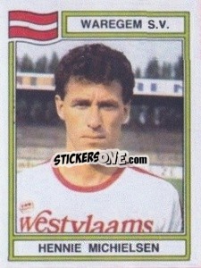 Sticker Hennie Michielsen - Football Belgium 1983-1984 - Panini