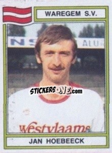 Sticker Jan Hoebeeck - Football Belgium 1983-1984 n. 301 - Panini