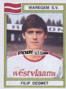 Cromo Filip Desmet - Football Belgium 1983-1984 - Panini