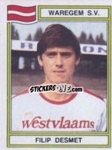 Sticker Filip Desmet - Football Belgium 1983-1984 n. 303 - Panini