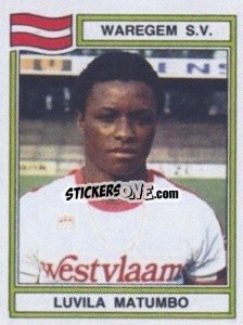 Cromo Luvila Matumbo - Football Belgium 1983-1984 n. 304 - Panini