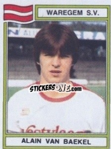 Sticker Alain van Baekel - Football Belgium 1983-1984 n. 305 - Panini