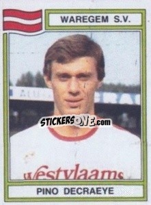Sticker Pino Decraeye - Football Belgium 1983-1984 - Panini