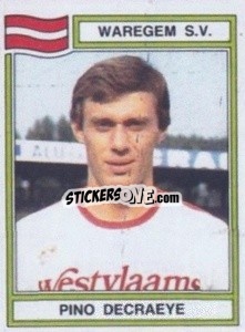 Sticker Pino Decraeye - Football Belgium 1983-1984 n. 306 - Panini