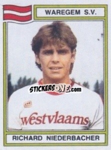 Figurina Richard Niederbacher - Football Belgium 1983-1984 n. 307 - Panini
