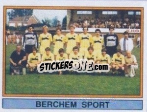 Figurina Team - Football Belgium 1983-1984 n. 328 - Panini