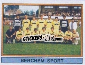 Figurina Team - Football Belgium 1983-1984 - Panini