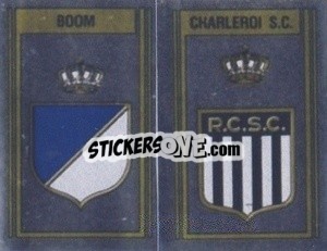 Sticker Badge Boom / Badge Charleroi S.C. - Football Belgium 1983-1984 - Panini