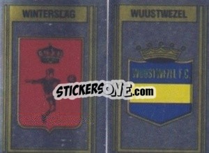 Sticker Badge Winterslag / Badge Wuustwezel F.C. - Football Belgium 1983-1984 - Panini