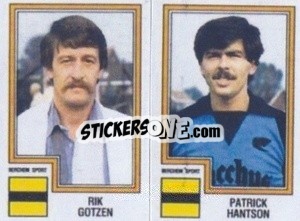 Sticker Rik Gotzen / Patrick Hantson - Football Belgium 1983-1984 - Panini
