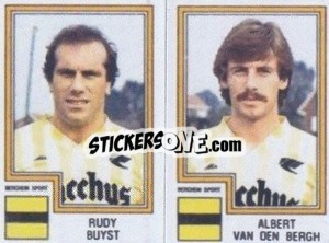 Figurina Rudy Buyst / Albert van den Bergh - Football Belgium 1983-1984 - Panini