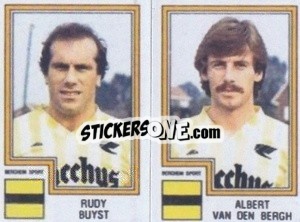 Sticker Rudy Buyst / Albert van den Bergh - Football Belgium 1983-1984 n. 361 - Panini