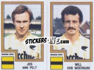 Sticker Jos van Pelt / Will van Woerkum - Football Belgium 1983-1984 - Panini