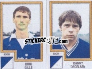 Figurina Dirk Gille / Danny Degelean - Football Belgium 1983-1984 n. 367 - Panini
