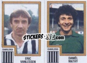 Sticker Eric Vanlessen / Daniel Mathy - Football Belgium 1983-1984 n. 369 - Panini