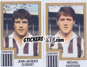 Sticker Jean-Jacques Cloquet / Michael Harrison - Football Belgium 1983-1984 n. 370 - Panini