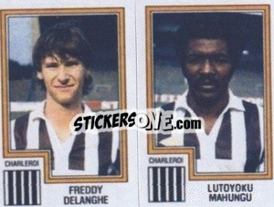 Sticker Freddy Delanghe / Lutoyoku Mahungu - Football Belgium 1983-1984 n. 371 - Panini