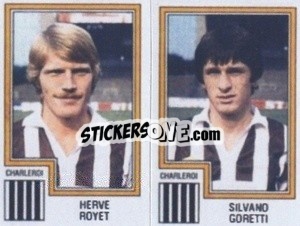 Sticker Herve Royet / Silvano Goretti - Football Belgium 1983-1984 - Panini