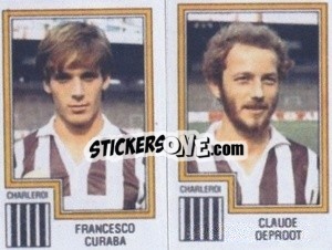 Sticker Francesco Curaba / Claude Deproot - Football Belgium 1983-1984 n. 374 - Panini