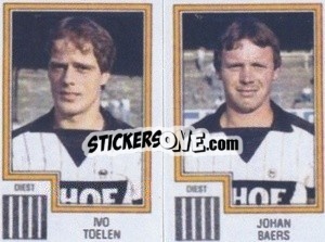 Cromo Ivo Toelen / Johan Baers - Football Belgium 1983-1984 - Panini