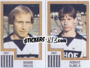 Sticker Bennie Meeus / Robert Gijbels - Football Belgium 1983-1984 - Panini