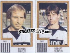 Figurina Bennie Meeus / Robert Gijbels - Football Belgium 1983-1984 n. 378 - Panini