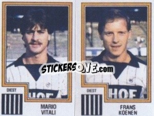 Sticker Mario Vitali / Frans Koenen - Football Belgium 1983-1984 - Panini