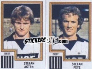 Sticker Stefan Agten / Stefan Peys - Football Belgium 1983-1984 - Panini