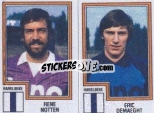 Sticker Rene Notten / Eric Demaeght - Football Belgium 1983-1984 - Panini