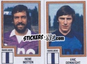 Cromo Rene Notten / Eric Demaeght - Football Belgium 1983-1984 n. 381 - Panini