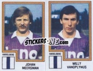 Sticker Johan Meersman / Willy Vanoplynus - Football Belgium 1983-1984 - Panini