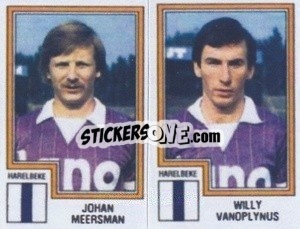 Figurina Johan Meersman / Willy Vanoplynus - Football Belgium 1983-1984 n. 385 - Panini