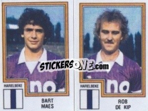 Sticker Bart Maes / Rob de Kip - Football Belgium 1983-1984 - Panini