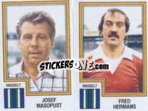 Sticker Josef Masopust / Fred Hermans - Football Belgium 1983-1984 n. 387 - Panini