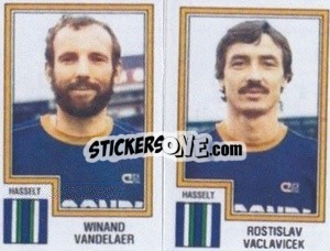 Cromo Winand Vandelaer / Rostislav Vaclavicek - Football Belgium 1983-1984 - Panini