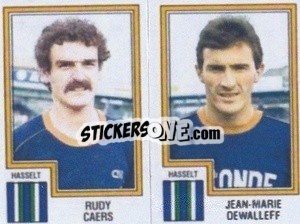 Figurina Rudy Caers / Jean-Marie Dewalleff - Football Belgium 1983-1984 n. 389 - Panini