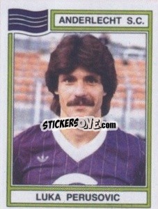 Cromo Luka Peruzovic - Football Belgium 1983-1984 - Panini