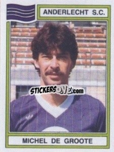 Sticker Michel de Groots - Football Belgium 1983-1984 - Panini