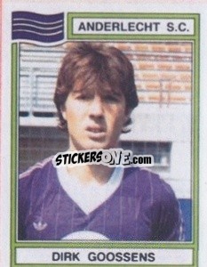 Cromo Dirk Goossens - Football Belgium 1983-1984 - Panini