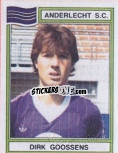 Sticker Dirk Goossens - Football Belgium 1983-1984 n. 15 - Panini